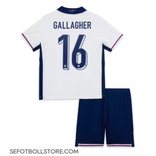 England Conor Gallagher #16 Replika babykläder Hemmaställ Barn EM 2024 Kortärmad (+ korta byxor)